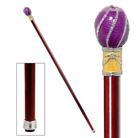 DESIGN TOSCANO The Imperial Collection: Violet Viper Enameled Walking Stick FH223